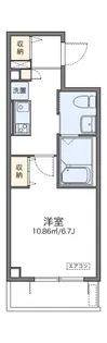 レオパレス香行苑1号【2階】の間取り