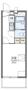 レオパレス三都【4階】の間取り