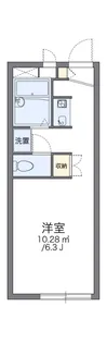 レオパレス花つるみ【1階】の間取り