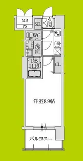 スプランディッド堺東3【14階】の間取り