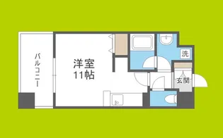 レジディア心斎橋ウエスト【9階】の間取り