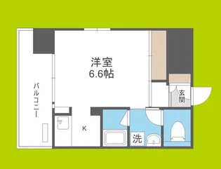 ジュネーゼ京町堀パークサイド【9階】の間取り