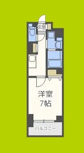 ハビテ靱センターコート【3階】の間取り