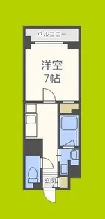 ハビテ靱センターコート【12階】の間取り