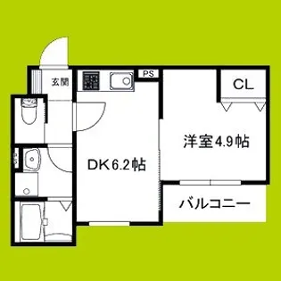ヴェルメゾン松原東新町【3階】の間取り