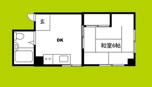 カンフォート淡路【2階】の間取り