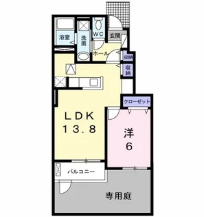 パークサイドエックス?【1階】の間取り