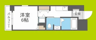 CITY SPIRE靭公園【6階】の間取り