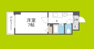 エスリードコート難波ウエスト【3階】の間取り