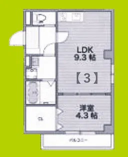 ソリティア光善寺【1階】の間取り