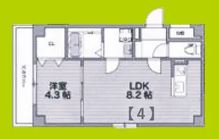 ソリティア光善寺【3階】の間取り