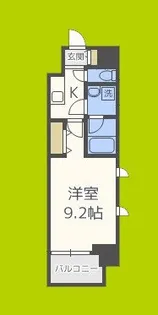 コンフォリア京町堀【2階】の間取り