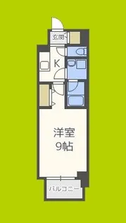 コンフォリア京町堀【3階】の間取り