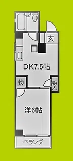 ルポ西本町【8階】の間取り