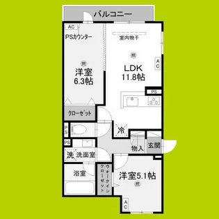 D-residence東淀川【1階】の間取り