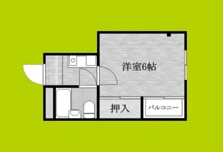 ES弁天町【4階】の間取り