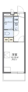 レオパレスクリスタ住吉【1階】の間取り