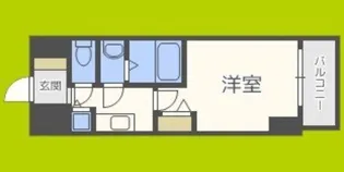 エス・キュート京町堀【9階】の間取り