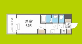 プレサンスドームシティ【7階】の間取り