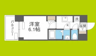 プレサンス南堀江ザ・センス【6階】の間取り