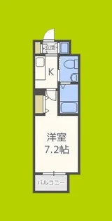 グランルージュ中之島南【7階】の間取り