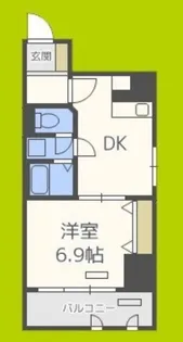 プレサンス千日前通【6階】の間取り