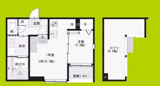 LOFTRIA大正【1階】の間取り