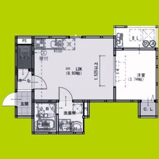 F+style藤井寺岡3号館【3階】の間取り