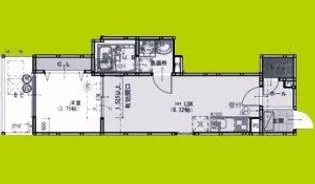 F+style藤井寺岡3号館【2階】の間取り
