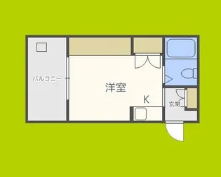 大国町池田マンション【11階】の間取り