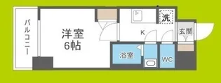 ファステート難波ヴィラント【9階】の間取り