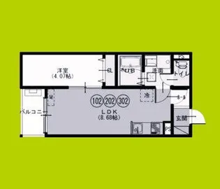 F+style八尾西山本町1号館【1階】の間取り