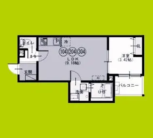 F+style八尾西山本町1号館【1階】の間取り