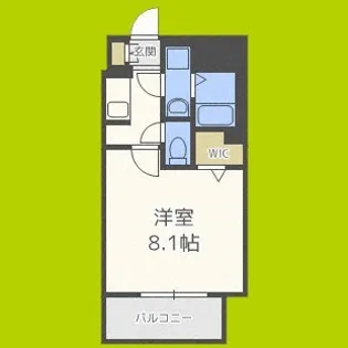 S-RESIDENCE西長堀【2階】の間取り