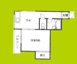 シティコーポアビコ【3階】の間取り
