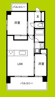 アーバネックス南堀江II【4階】の間取り