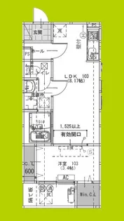 F+style高見の里1号館【3階】の間取り