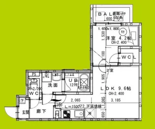 セレスタ【2階】の間取り