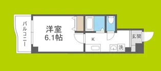 メゾンナカムラ北堀江【7階】の間取り