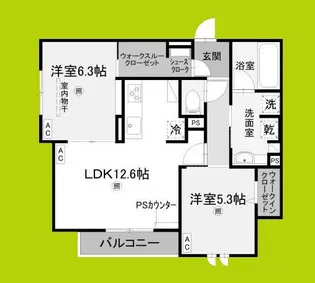 クラシスト勝山北【3階】の間取り