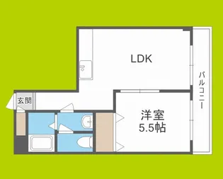 アーバンアイム【5階】の間取り
