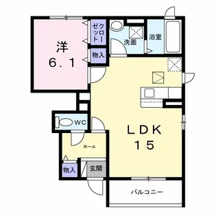 ecLore小阪【1階】の間取り