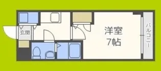 ベルエ難波西【13階】の間取り