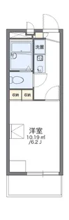 レオパレスクリスタ住吉【3階】の間取り