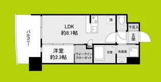 セレニテ難波西アリエ【9階】の間取り