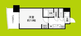 セレニテ難波西アリエ【4階】の間取り