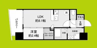 セレニテ難波西アリエ【4階】の間取り