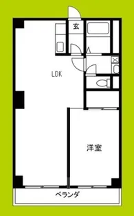 井下カウベル帝塚山【3階】の間取り