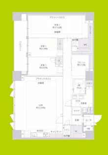 プレジオ谷町【6階】の間取り