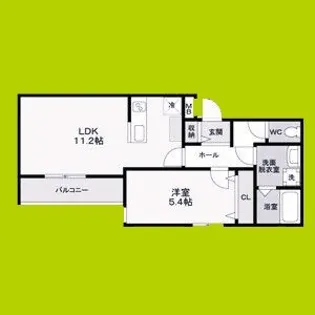 CASA CALMA野田【2階】の間取り
